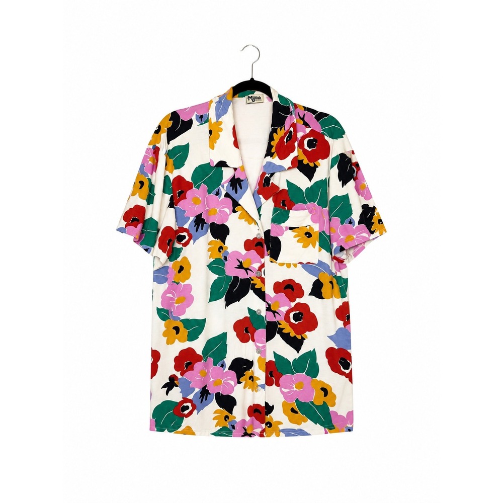 Show Me Your Mumu Sunday Morning Sleep Top Becky Blooms Floral Pajama Shirt XL